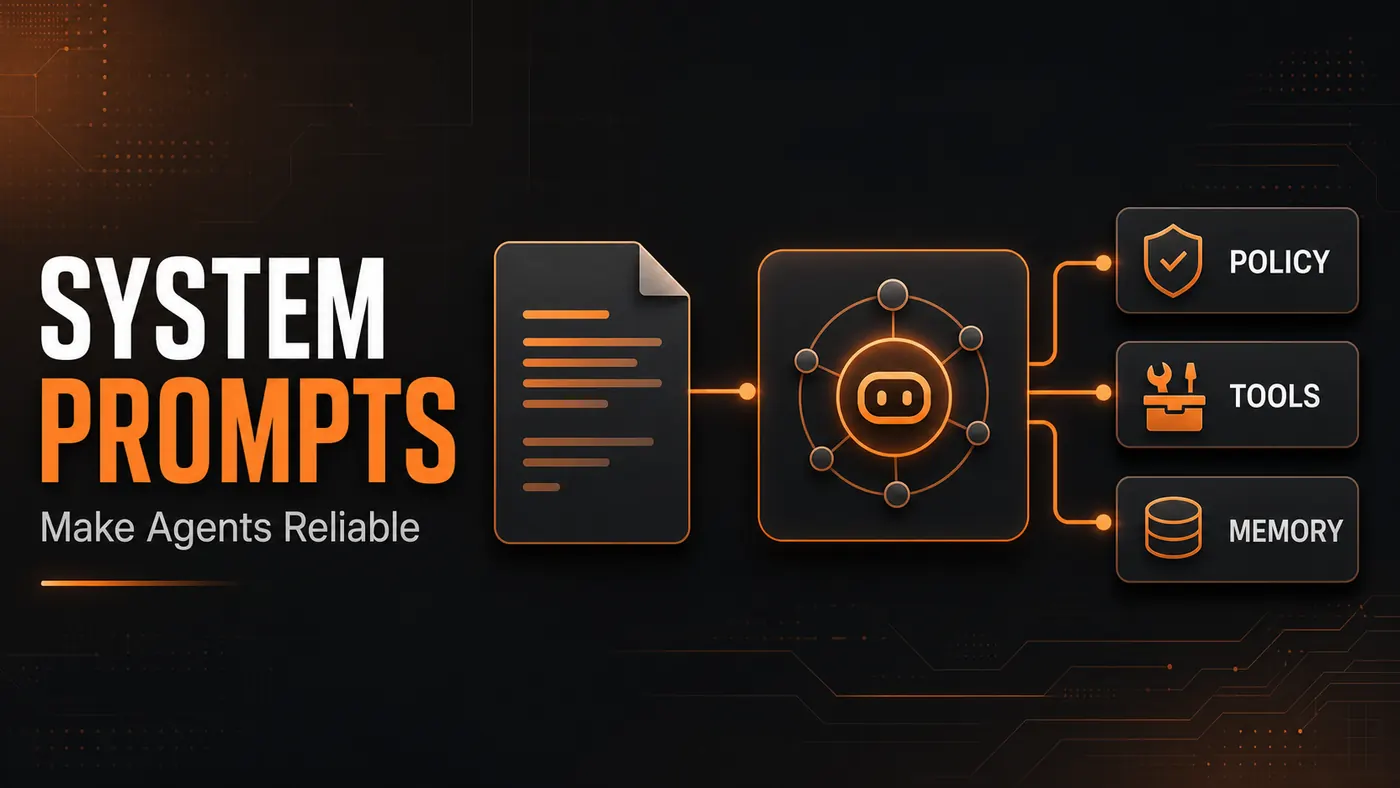 System prompts blog cover showing policy, tools, and memory blocks